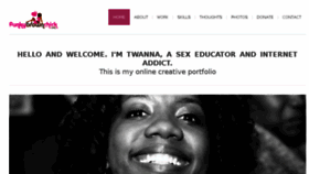What Funkybrownchick.com website looked like in 2016 (8 years ago)