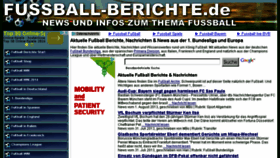 What Fussball-berichte.de website looked like in 2016 (8 years ago)