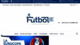 What Futbolshop.com website looked like in 2016 (8 years ago)