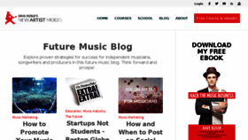 What Futureofmusicbook.com website looked like in 2016 (7 years ago)