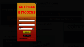 What Freebitcoins247.com website looked like in 2016 (8 years ago)