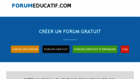 What Forumeducatif.com website looked like in 2016 (8 years ago)