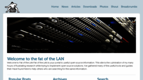 What Fatofthelan.com website looked like in 2016 (8 years ago)