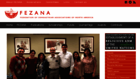 What Fezana.org website looked like in 2016 (8 years ago)