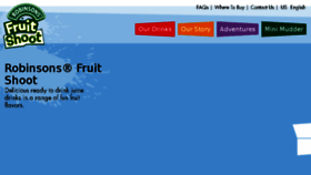 What Fruitshoot.com website looked like in 2016 (7 years ago)