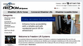 What Freedomliftsystems.com website looked like in 2016 (8 years ago)
