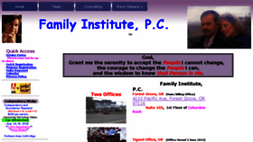 What Familyinstitute.net website looked like in 2016 (8 years ago)