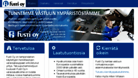 What Fusti.fi website looked like in 2016 (8 years ago)