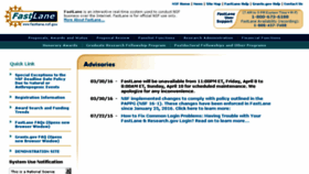 What Fastlane.nsf.gov website looked like in 2016 (10 years ago)