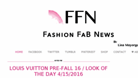 What Fashionfabnews.com website looked like in 2016 (8 years ago)