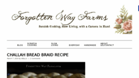 What Forgottenwayfarms.com website looked like in 2016 (8 years ago)