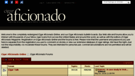 What Forums.cigaraficionado.com website looked like in 2016 (8 years ago)