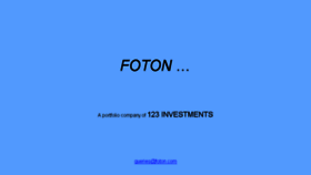 What Foton.com website looked like in 2016 (8 years ago)