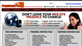 What Freehostpro.com website looked like in 2016 (7 years ago)