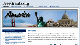 What Freegrants.org website looked like in 2016 (7 years ago)