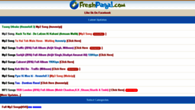 What Freshpagal.in website looked like in 2016 (8 years ago)