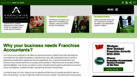 What Franchiseaccountants.co.nz website looked like in 2016 (7 years ago)