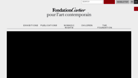 What Fondation.cartier.com website looked like in 2016 (8 years ago)