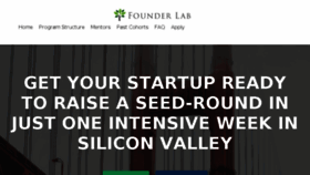 What Founderlab.com website looked like in 2016 (8 years ago)
