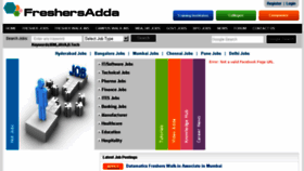 What Freshersadda.com website looked like in 2016 (7 years ago)