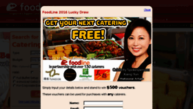 What Foodline.sg website looked like in 2016 (8 years ago)