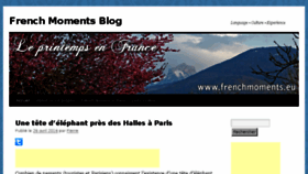 What Frenchmomentsblog.com website looked like in 2016 (7 years ago)