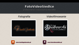 What Fotovideosiedlce.pl website looked like in 2016 (8 years ago)