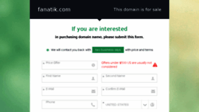 What Fanatik.com website looked like in 2016 (7 years ago)