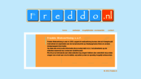 What Freddo.nl website looked like in 2016 (7 years ago)
