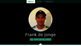 What Frankdejonge.nl website looked like in 2016 (7 years ago)