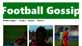 What Footballgossip.org.uk website looked like in 2016 (8 years ago)