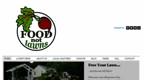 What Foodnotlawns.com website looked like in 2016 (7 years ago)