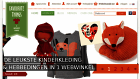 What Favouritethings.nl website looked like in 2016 (7 years ago)