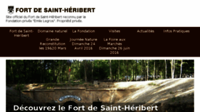 What Fortsaintheribert.be website looked like in 2016 (7 years ago)