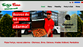 What Fortys-pizza.cz website looked like in 2016 (7 years ago)