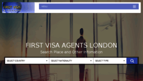 What Firstvisas.co.uk website looked like in 2016 (7 years ago)