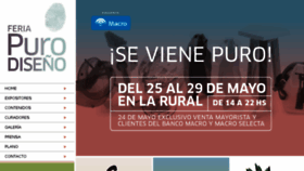 What Feriapurodiseno.com.ar website looked like in 2016 (7 years ago)