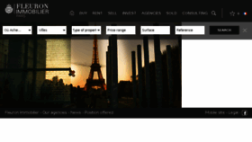 What Fleuron-immobilier.fr website looked like in 2016 (9 years ago)
