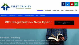 What Firsttrinity.com website looked like in 2016 (7 years ago)