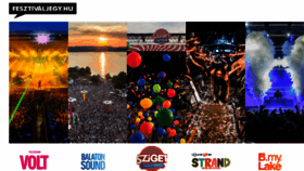 What Fesztivaljegy.hu website looked like in 2016 (8 years ago)