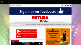 What Futurafm.cl website looked like in 2016 (7 years ago)