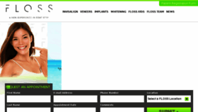 What Flossdental.com website looked like in 2016 (7 years ago)