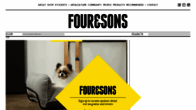 What Fourandsons.com website looked like in 2016 (8 years ago)