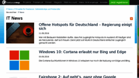 What Freelancerwissen.de website looked like in 2016 (7 years ago)
