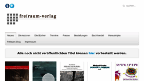 What Freiraum-verlag.de website looked like in 2016 (7 years ago)