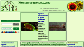 What Floriculture.ru website looked like in 2016 (7 years ago)