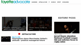 What Fayetteadvocate.com website looked like in 2016 (7 years ago)