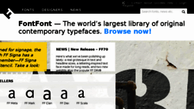 What Fontfont.com website looked like in 2016 (7 years ago)