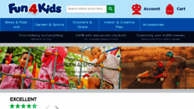 What Fun4kids.co.uk website looked like in 2016 (7 years ago)