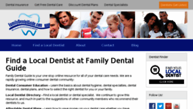 What Familydentalguide.com website looked like in 2016 (7 years ago)